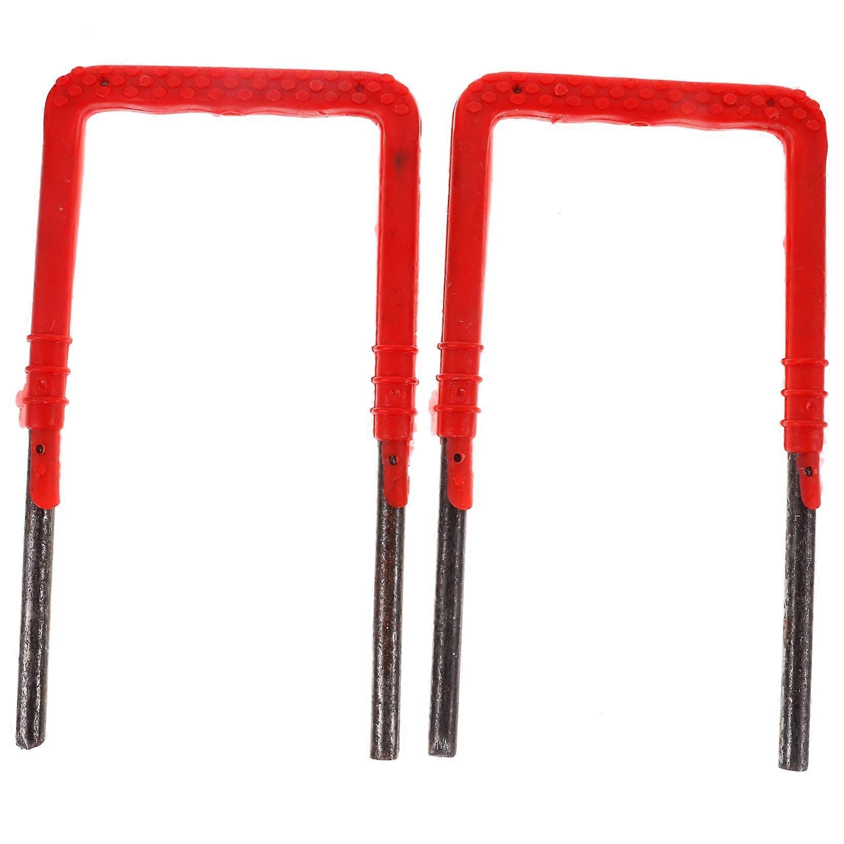 Stable Plastic Ladder Set of 2 Multifunctional Heavy-Duty Ladders for Wastewater Wells Water Tanks Towers Various Uses