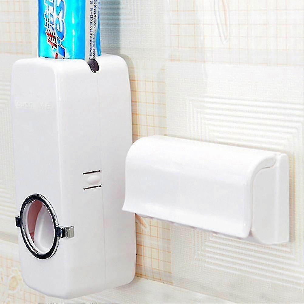 Automatic Toothpaste Dispenser and Toothbrush Holder - Hands-Free Bathroom Organizer