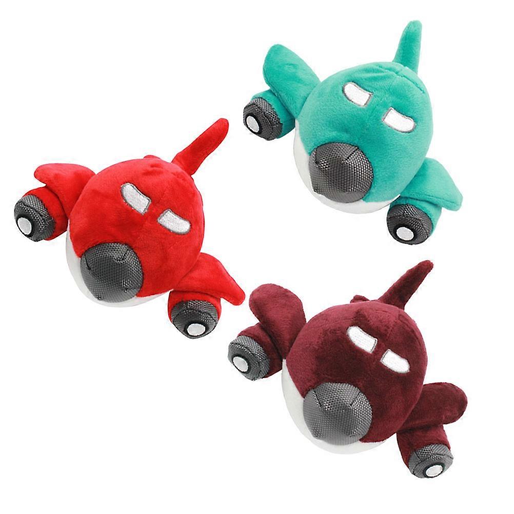3 Pcs Dog Chew Toys Airplane Plush Dog Toys Dog Stuffed Toy Plush Pet Toy Pet Sound Toys Dog Teething Toys Plush Pet Toy Chew Toys Audio Puppy