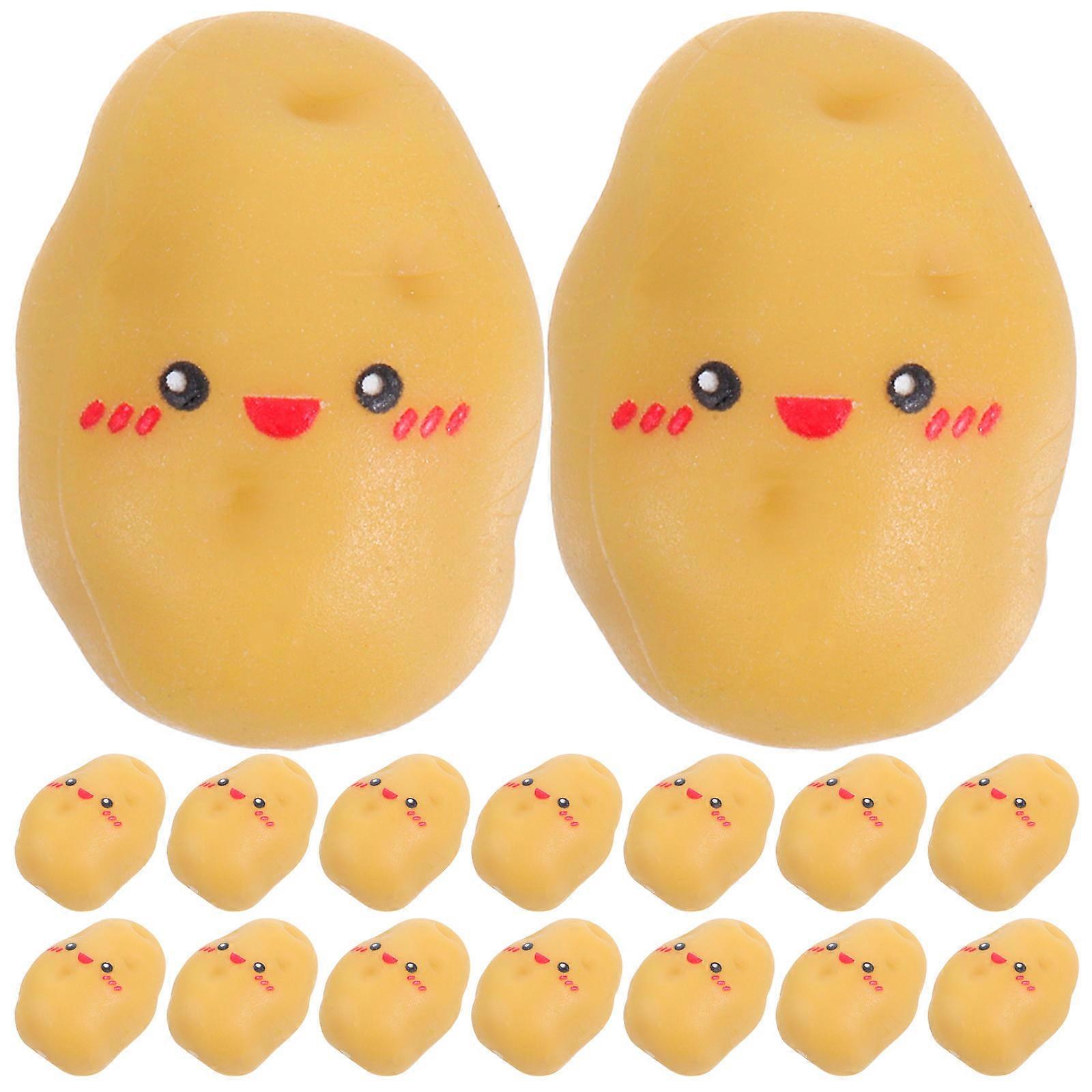 30pcs Mini Artificial Potatoes, Realistic Resin Potato Models for Creative Decoration, Lightweight Lifelike Ornaments for Holiday Party and Craft Use
