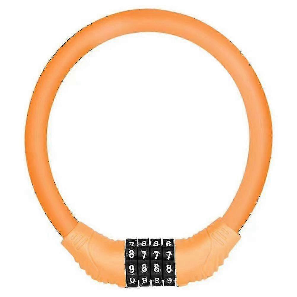 2025 Mtb Anti-theft Lock Code Lock Electric Bicycle Universal, Orange