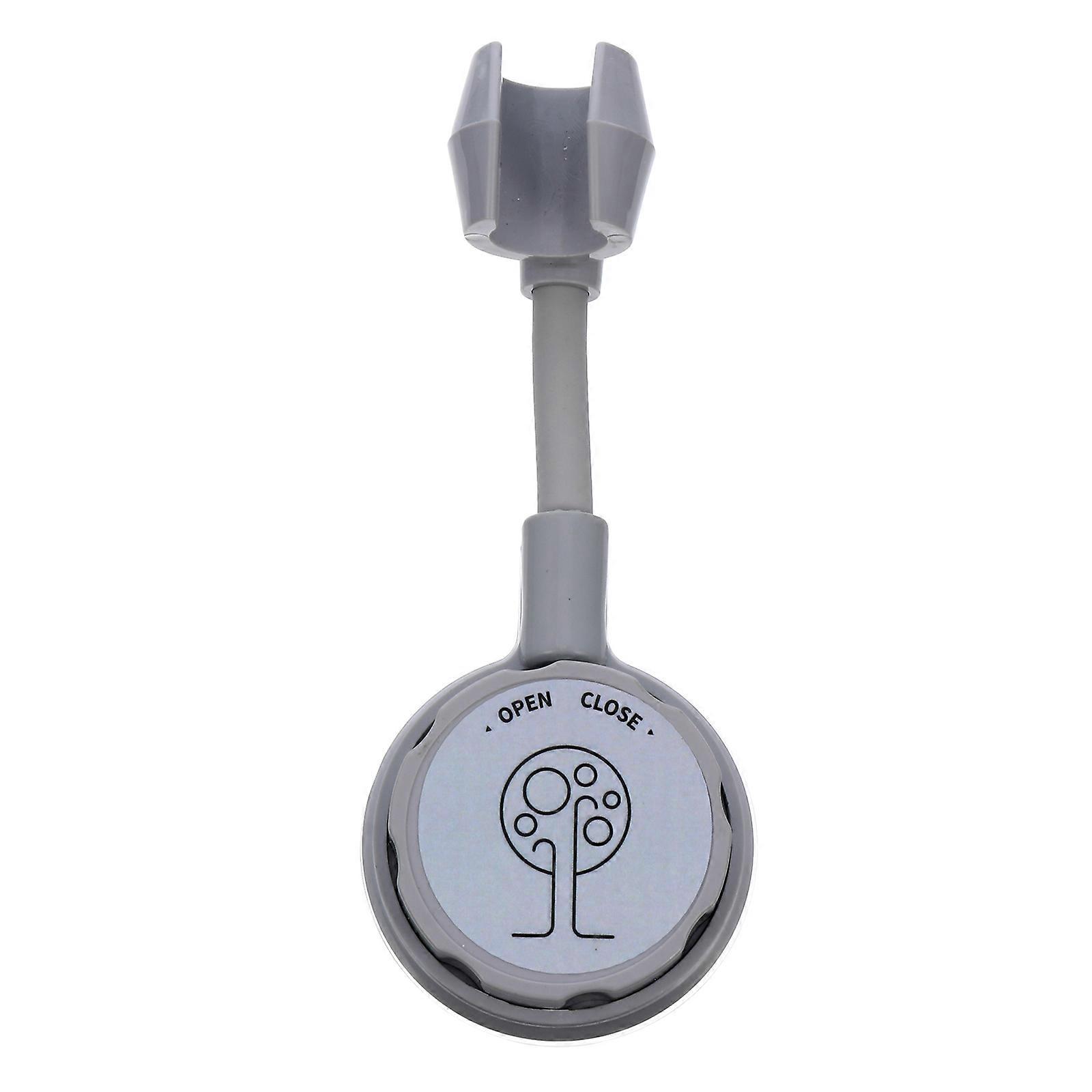 Plastic Shower Head Stand For Hotel Use 16X7Cm Light Grey Moisture-Proof Adjustable 1Pcs