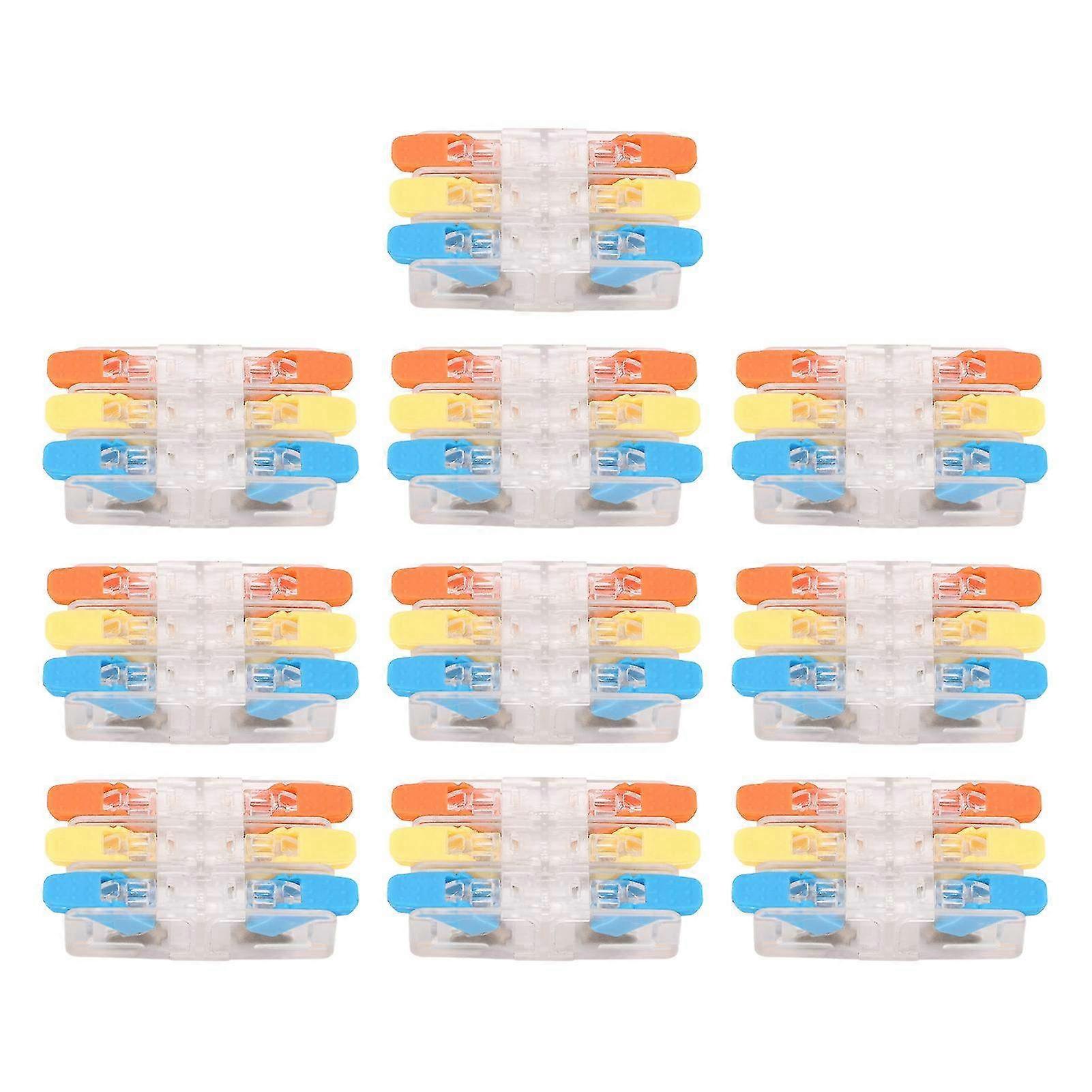 10 Pcs Quick Wire Lever Connector for Electrical Inline Splicing - 3 In 3 Out Connectors Rated 41A 450V for Easy Wiring