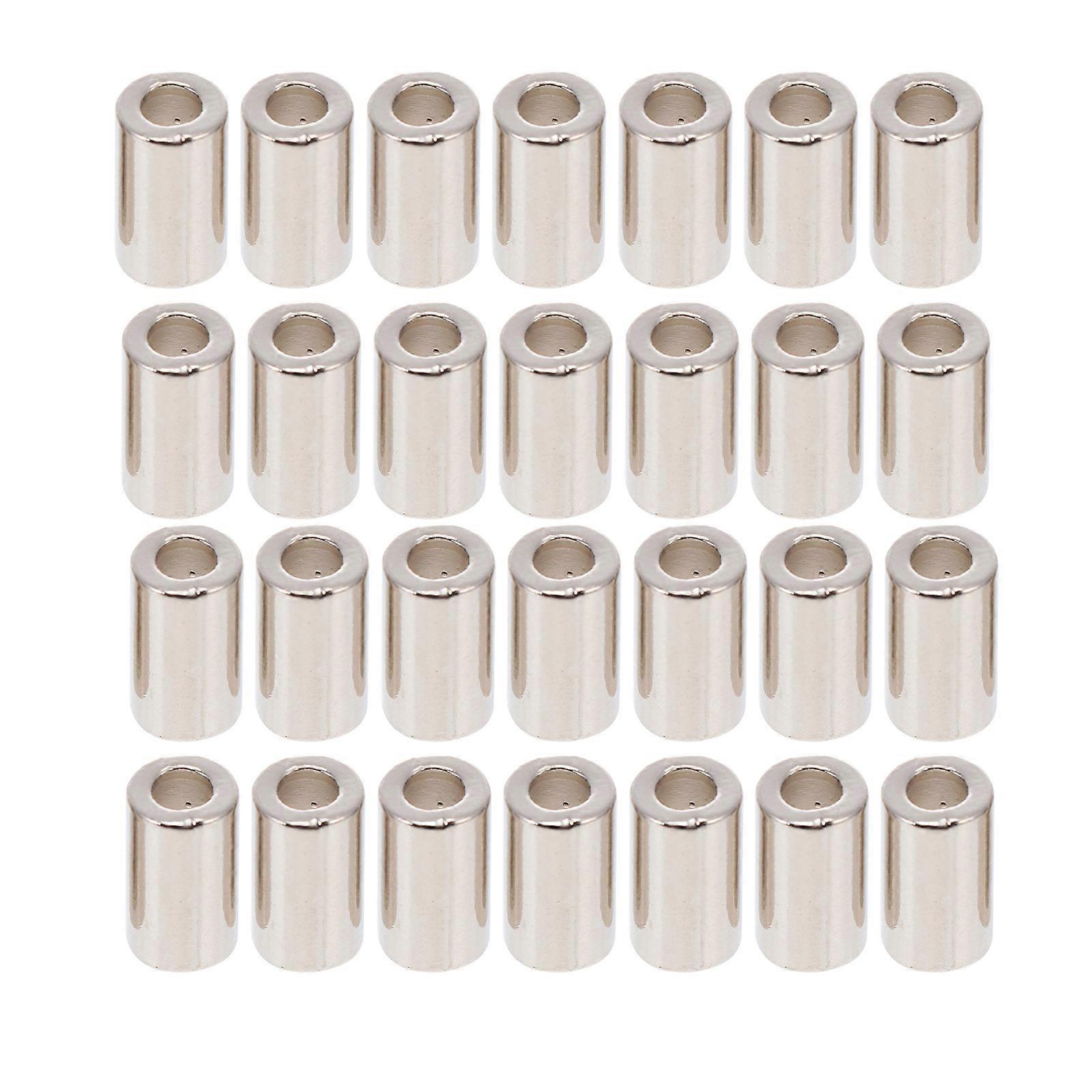 Drawstring Cord Locks with Alloy Material for Holding Use Silver Color Smooth Surface 50 Pieces