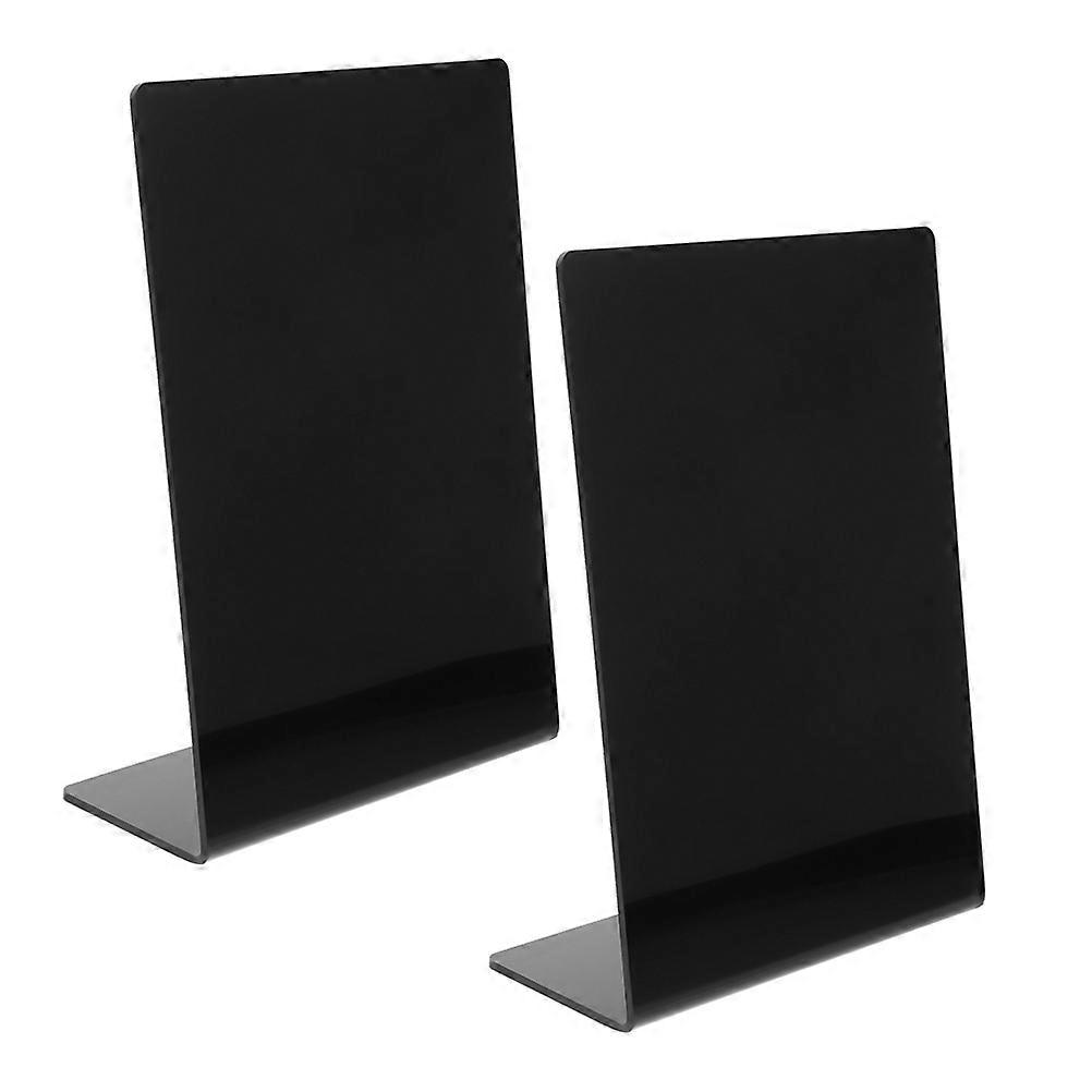 Mini Acrylic Chalkboard Signs for Food Display Creative Drawing Menu DIY Home Decor Reusable 2 Pieces
