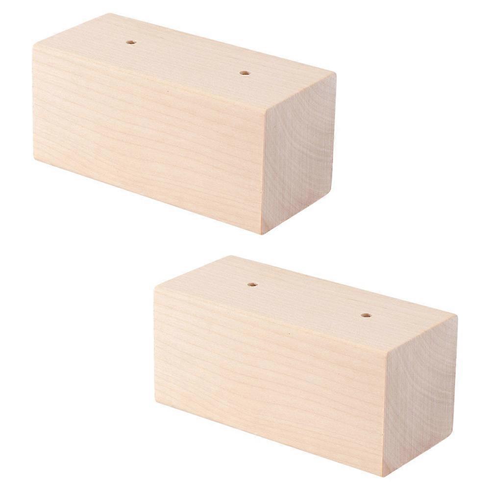 Beige Baking Flower Display Base for Practical Synthetical Material 2Pcs