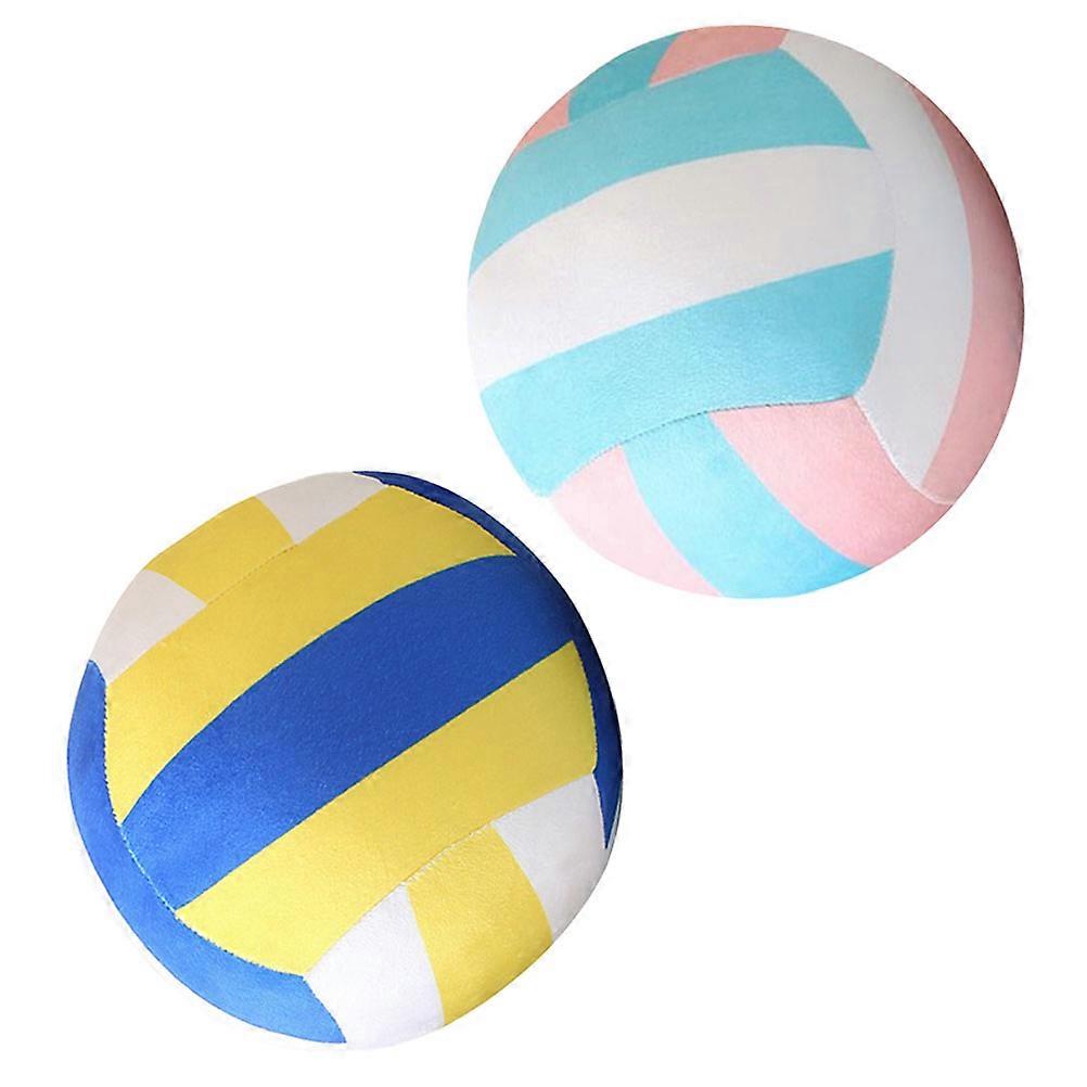 Plush Design Volleyball Decor Soft Toy 2Pcs Fun and Interesting For Children And Sports Lovers