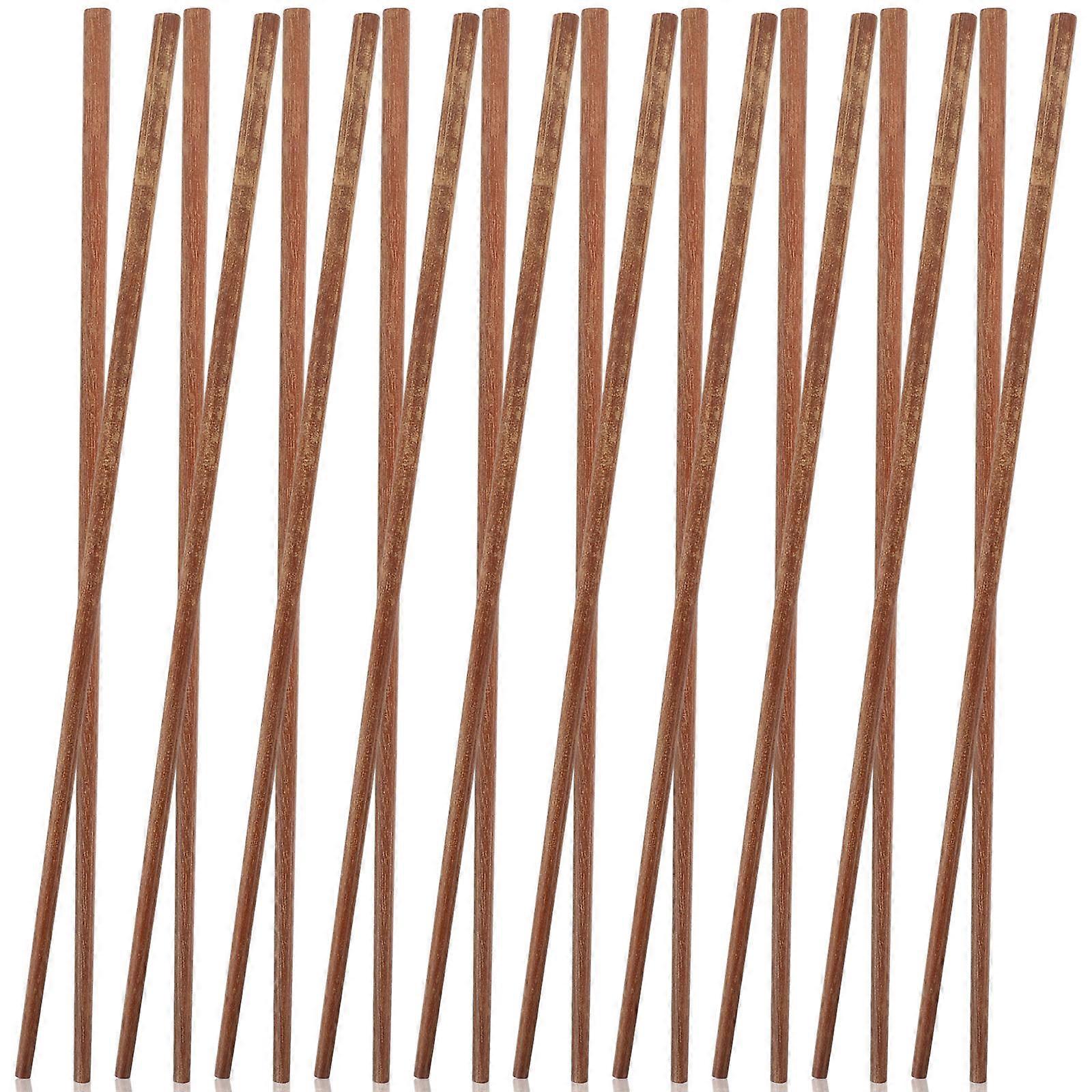 Light Brown Synthetic Hot Pot Chopsticks for Cooking Frying BBQ Decoration Extra Long 10 Pairs