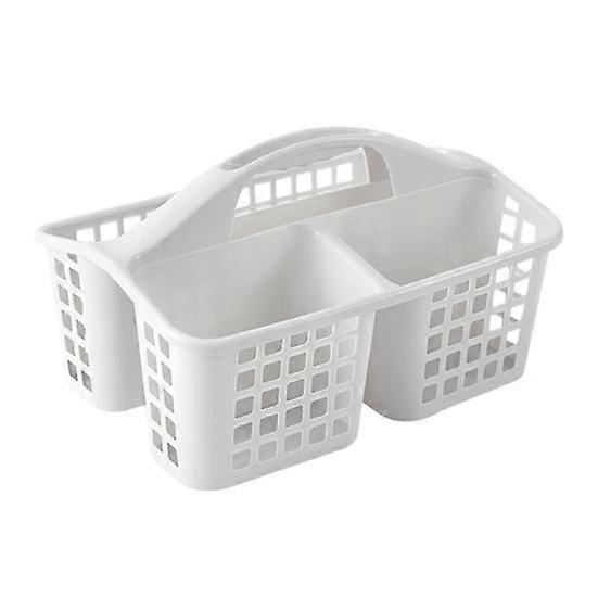 Badrum Förvaringskorg Delad Rutnät Design Stor kapacitet PP Plast Bärbar Ihålig Hem Arrangör