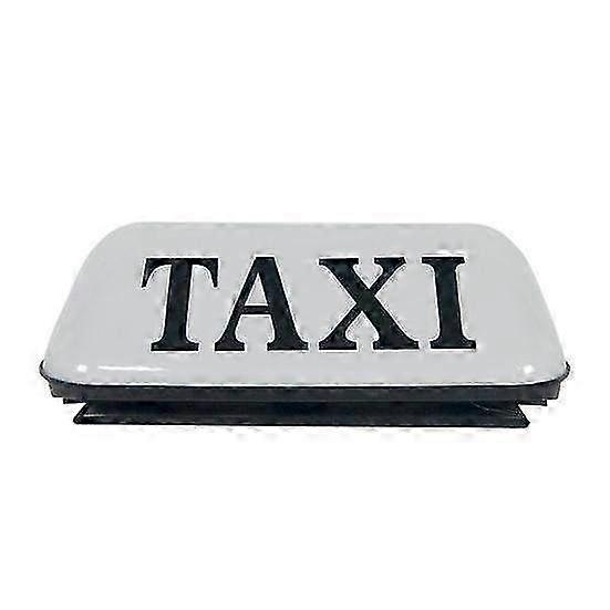 12V Super Bright Waterproof LED Taxi Light Sign with Strong Magnetic Base for Car Roof Top Cab Vehicle Universal Indicator Lamp