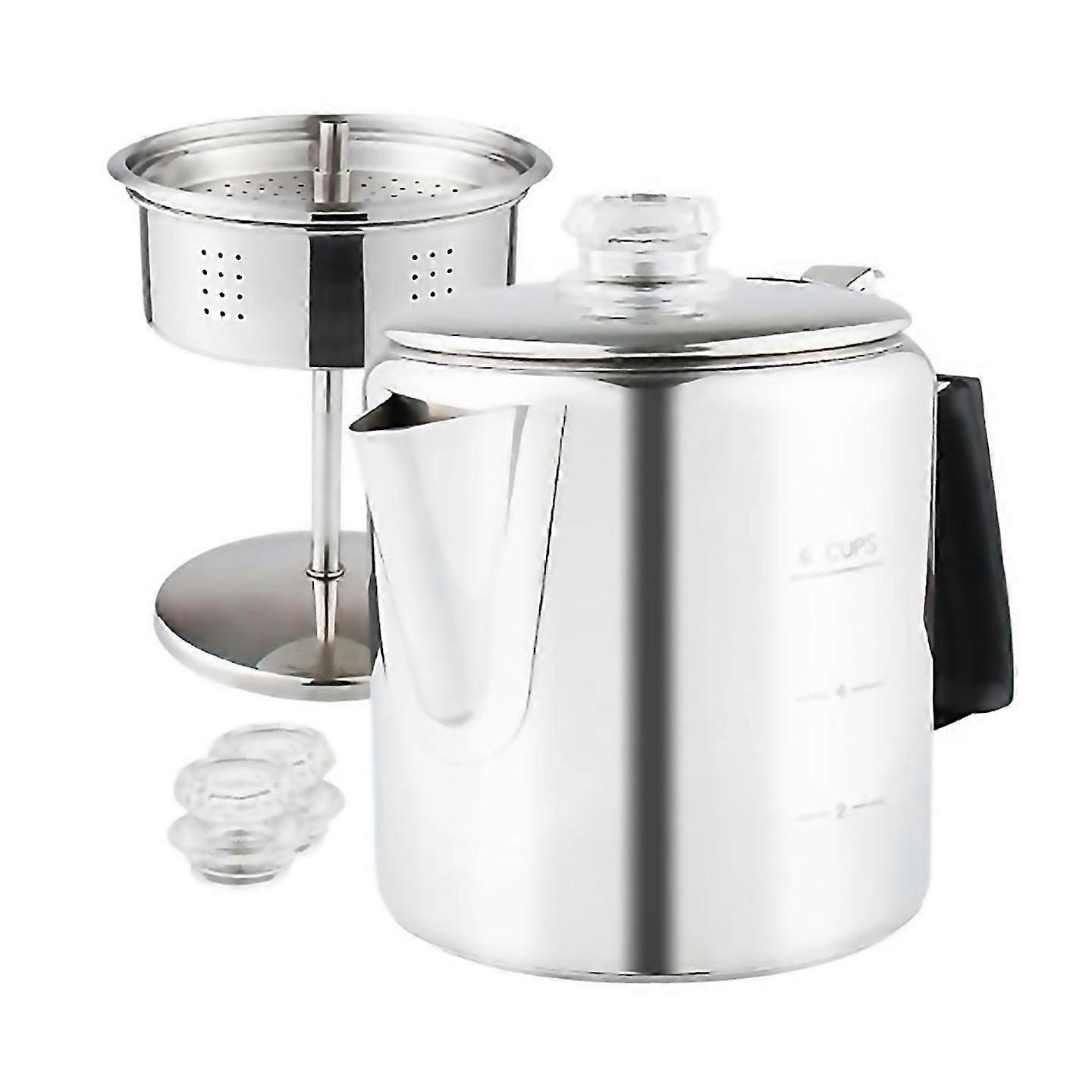 For Multi Use Percolator Coffee Pot With Heat Glass Knob