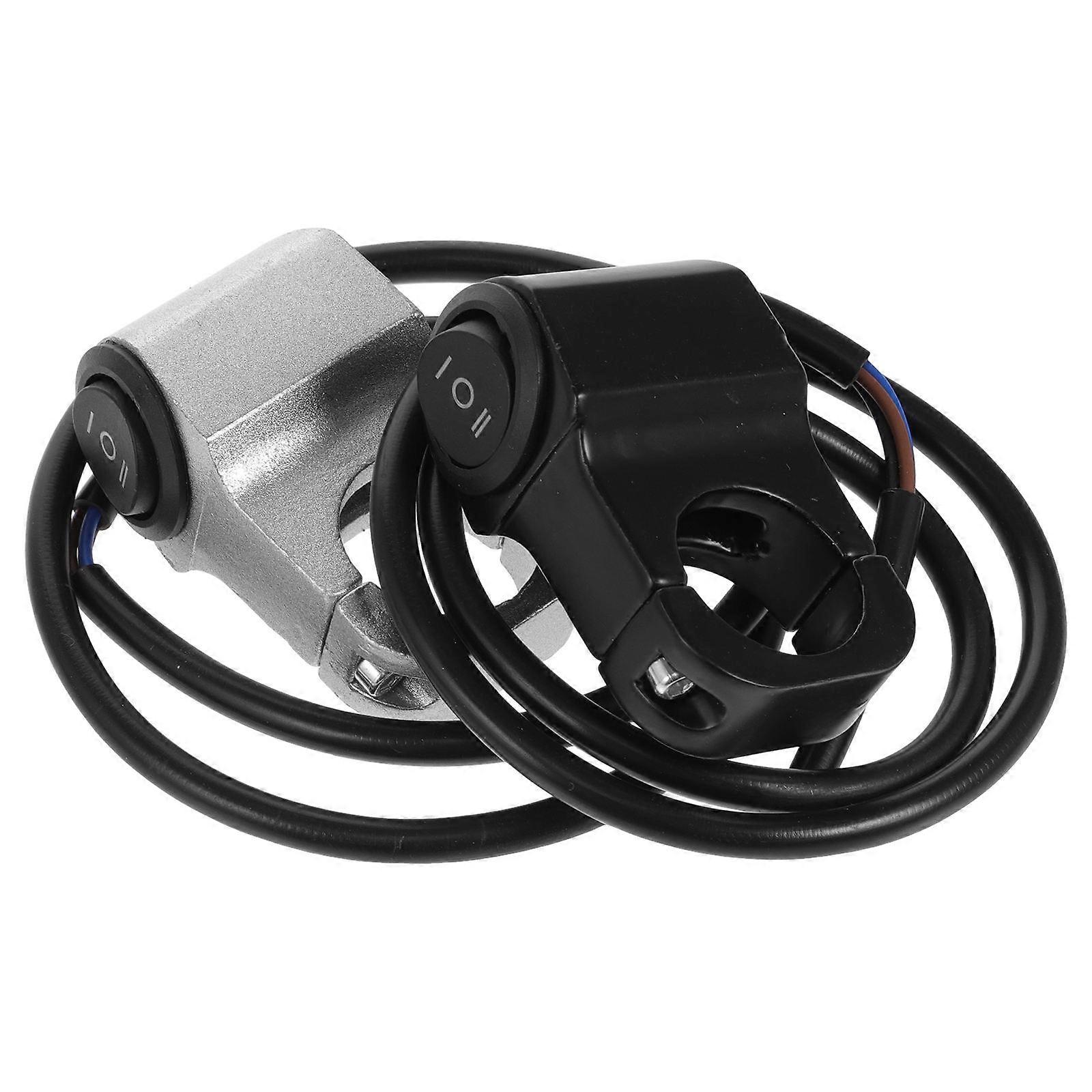 Motorcycle Headlamp Switch Durable Aluminum Handlebar Control for Headlight Turn Signal Easy Installation Universal Fit for Motorbikes