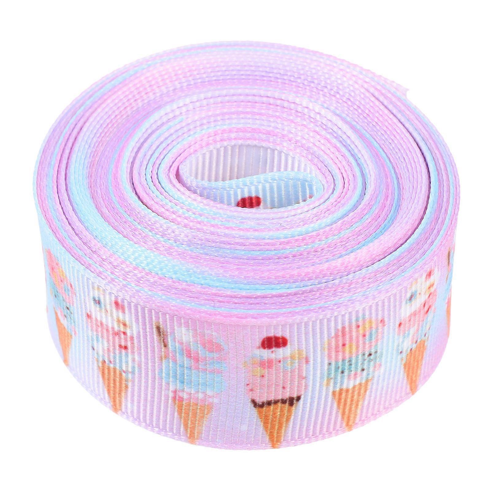 Candy Cake Pattern Grosgrain Ribbon Roll Wide Long DIY Packing Ribbon για καλοκαιρινές διακοσμήσεις, ανθοδέσμες, στεφάνια και γάμους