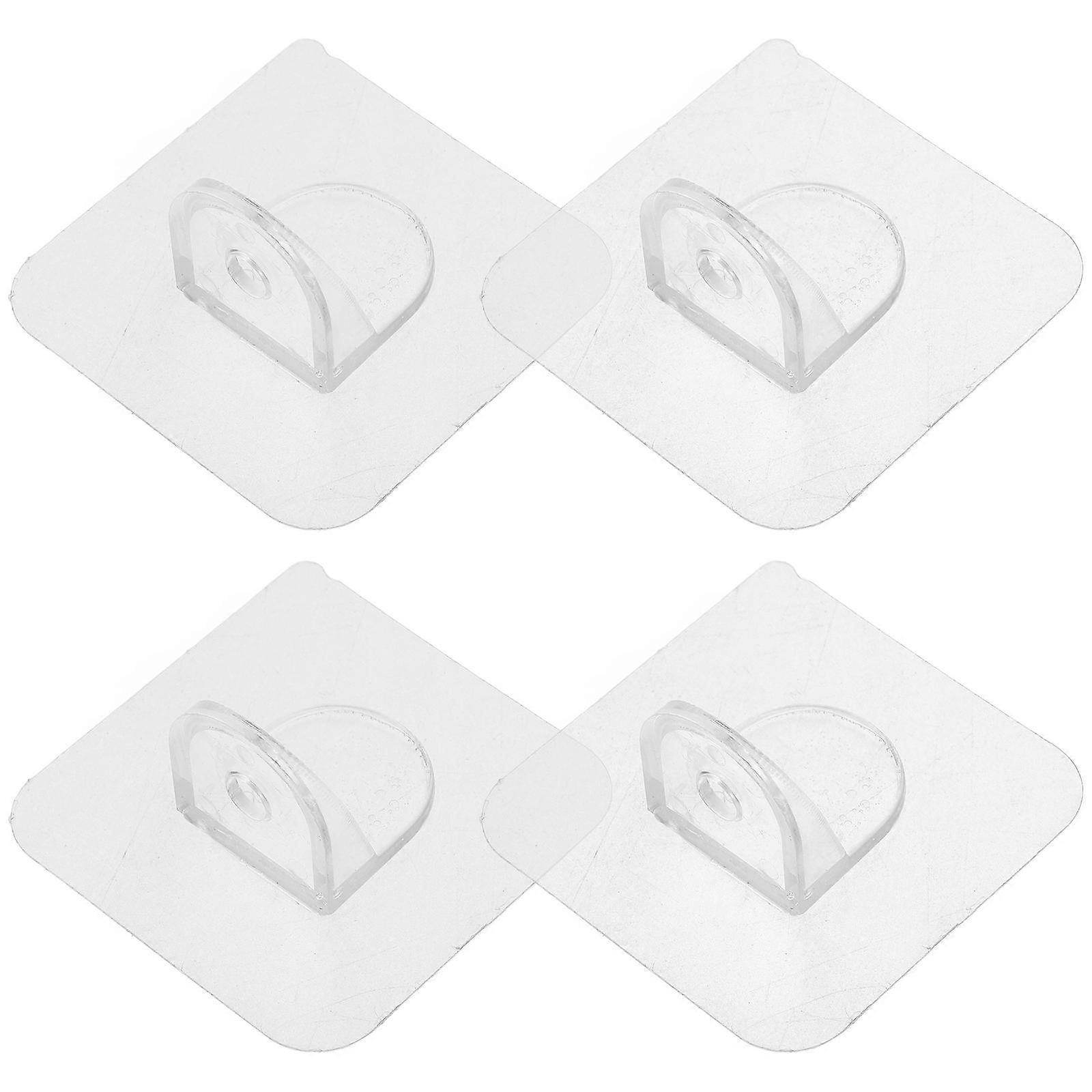 Transparent Plastic AntiSlip Playpen Stabilizer with NoTrace Clips for Home Use 4pcs