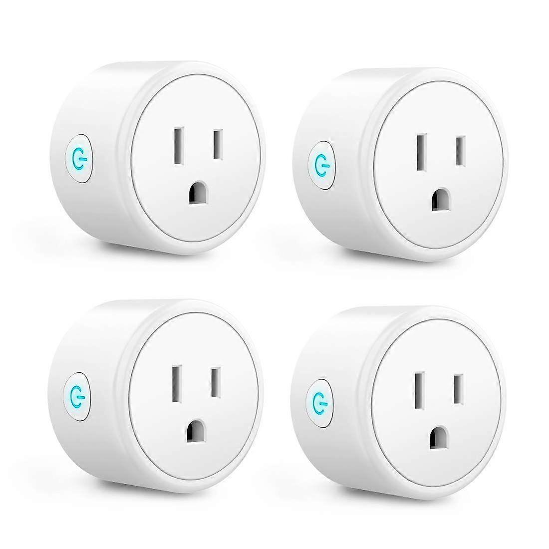 Smart Plug 4-Pack, Bluetooth Wi-Fi Smart Outlet for Smart Home, Remote Control