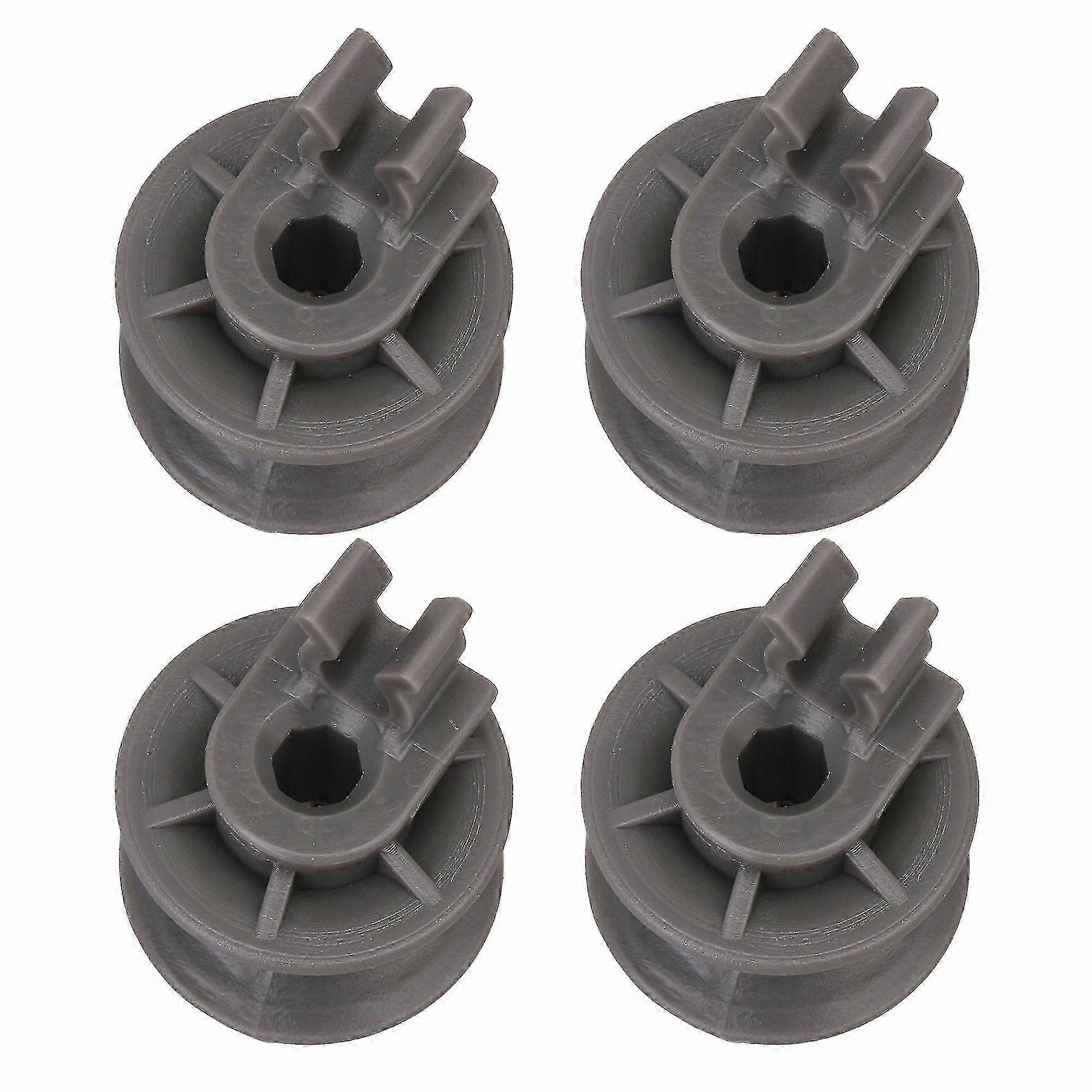 Gray Plastic Dishwasher Upper Rack Wheel 27x28mm Replacement Part