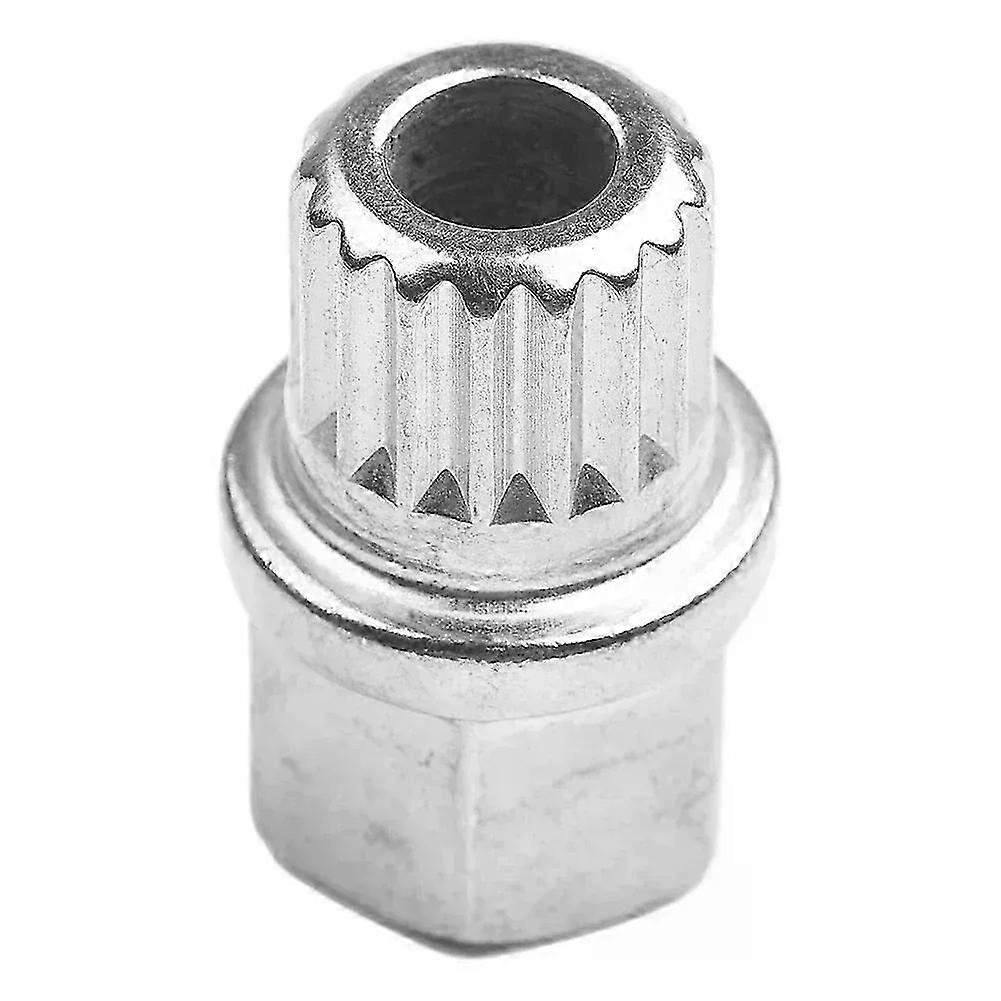 For BMW Anti-theft Lug Nut Wheel Lock 1pc 20x28mm 33/17PT Maximum 120Nm Removal Tool Silver Tone Car Accessories