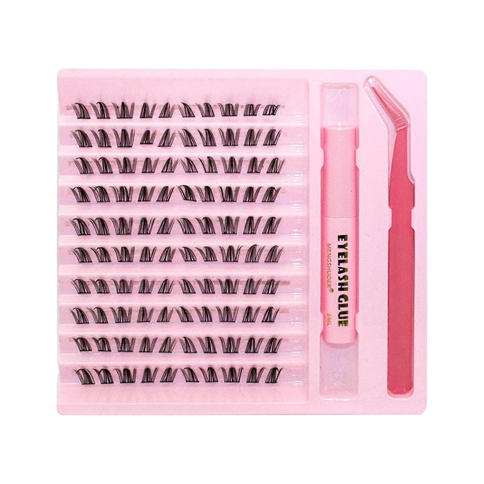 Black Natural Lash Clusters Kit Segmentation Comic Lash Clusters