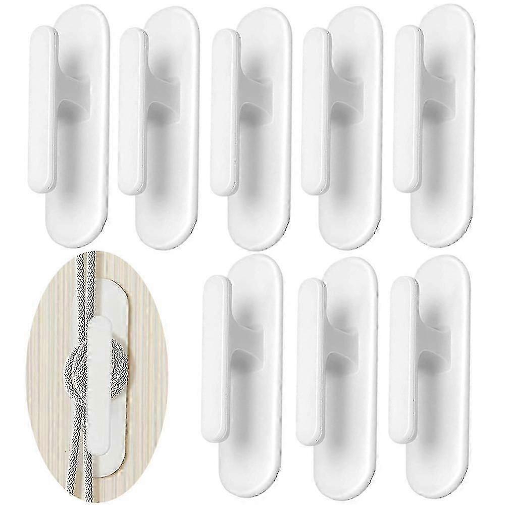 8PCS Blind Cord Hook Self Adhesive, Glued to the Wall Venetian Blind String Holder, Self Adhesive Hooks for Door Blind, White Adhesive Blind Cord Hook