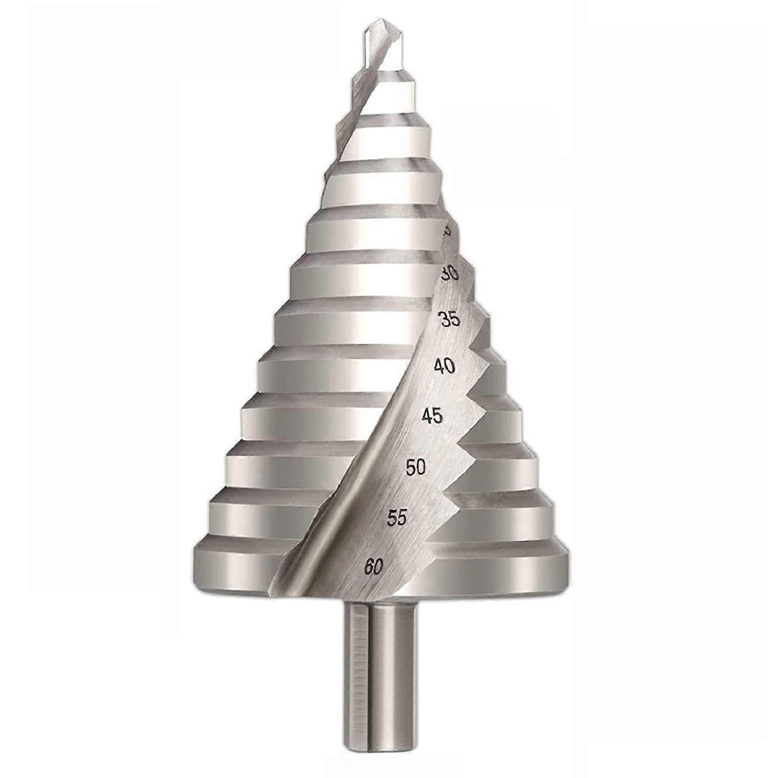 660mm HSS Step Drill, Large HSS Spiral Groove Step Drill, Taper Drill, Hole Cutter, 12 Steps (Color: Spiral Groove 660mm) Spiral groove 660 mm