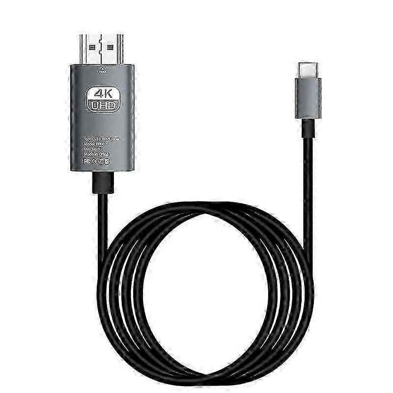 Typ C Na HDMI HDTV Adaptér Převodník Samec Na Samec USB 4K 60Hz 30Hz HDMI-Kompatibilní HD-MI Kabel Pro Projektor PC Notebook MacBook