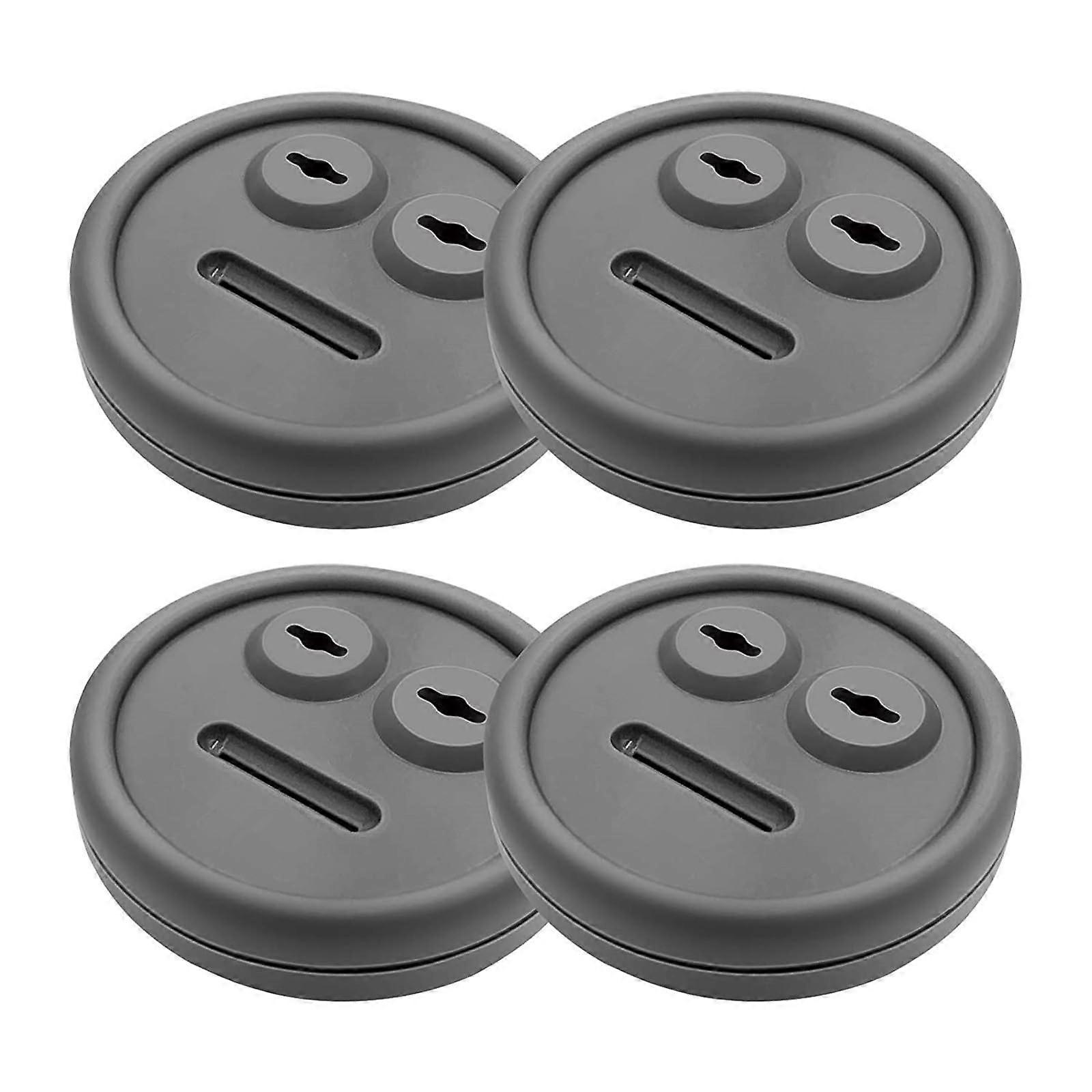 BBQ Grill Thermometer and Probe Grommet Set of 4 for Weber 85037 Smokey Mountain Cookers