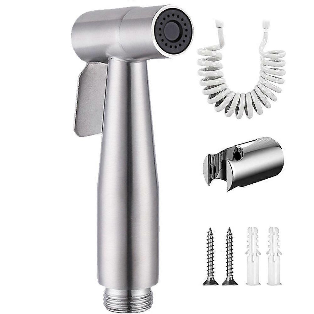 Handheld Bidet Sprayer, Adjustable Toilet Water Pressure, with Bidet Hose