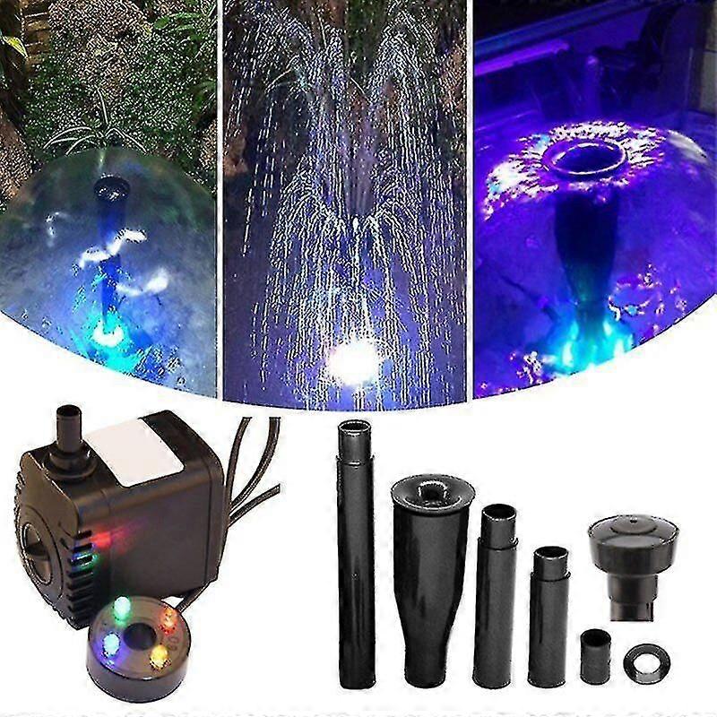 Bomba de fonte 600L / H com 4 LEDs para lagoa