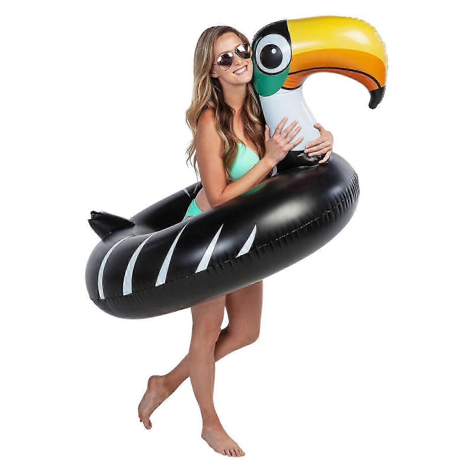 Inflatable Swimming Ring Tropical Toucans Park Pool Float Party Toy