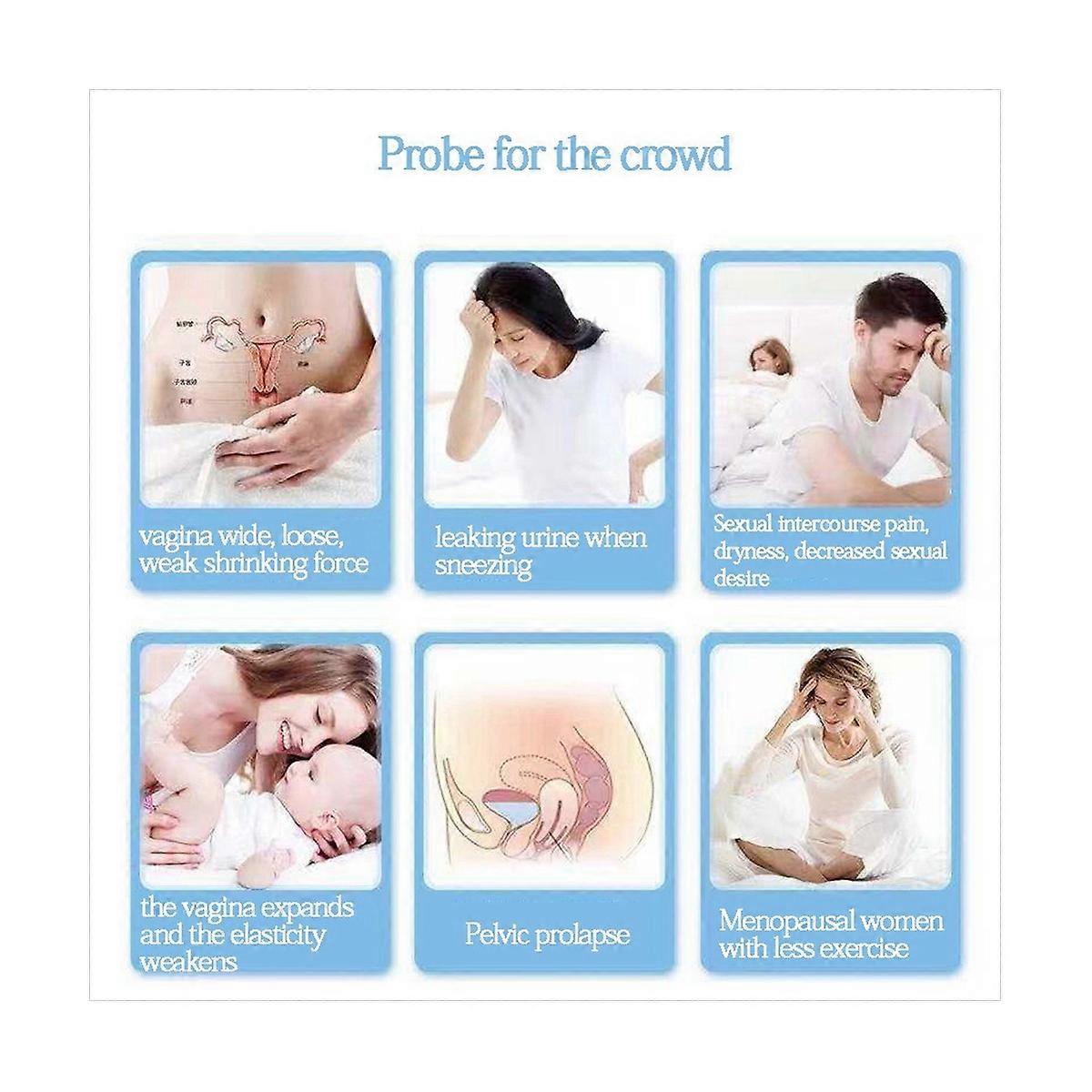 4X Vaginal Probe Electrodes for Pelvic Floor Exerciser Incontinence Use with TENS/EMS Machines Thera