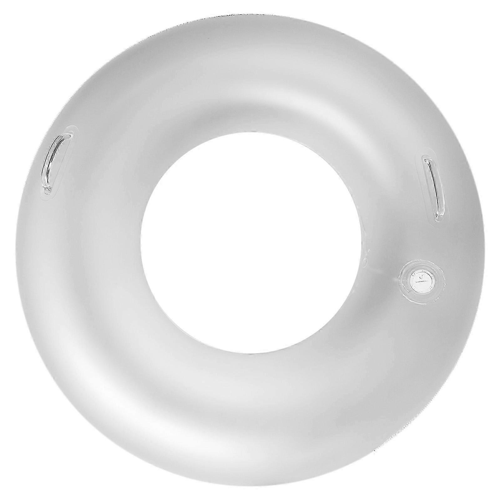 LED Glow Inflatable Pool Floats,Clear Swim Rings for Adults Pool Fl...