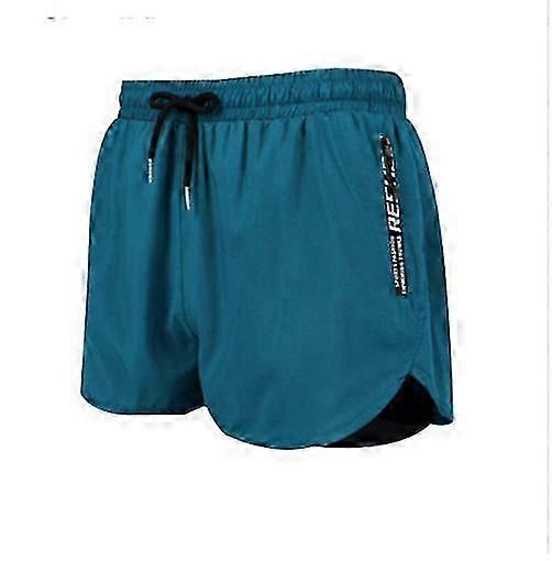 Double loose-fitting swim trunks for men