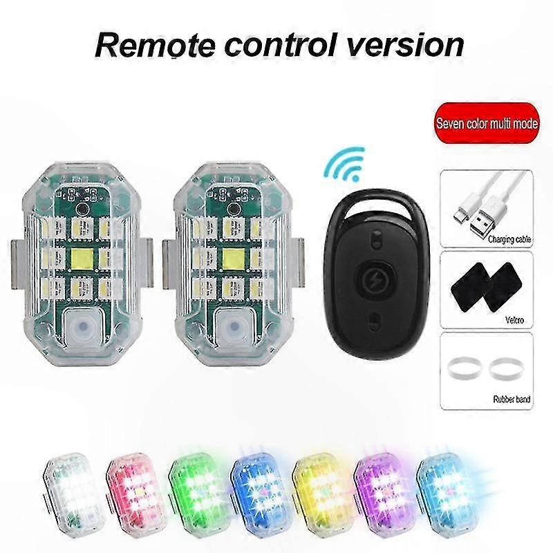 LED Strobe Anti-Collision Warning Light for Vehicles with 2.4G Remote Control