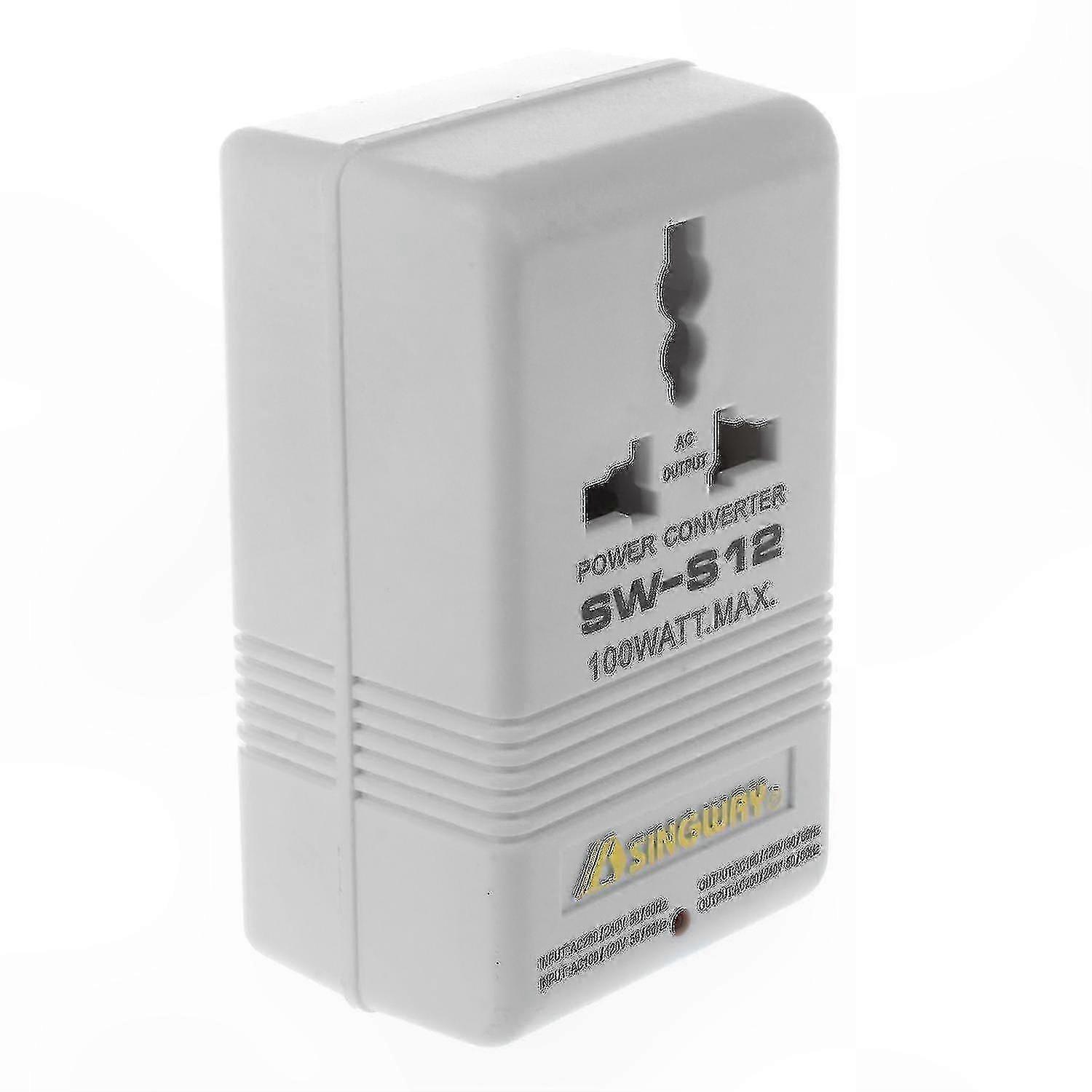 Universal Voltage Converter with Step-Up/Down Function for Global Travel White