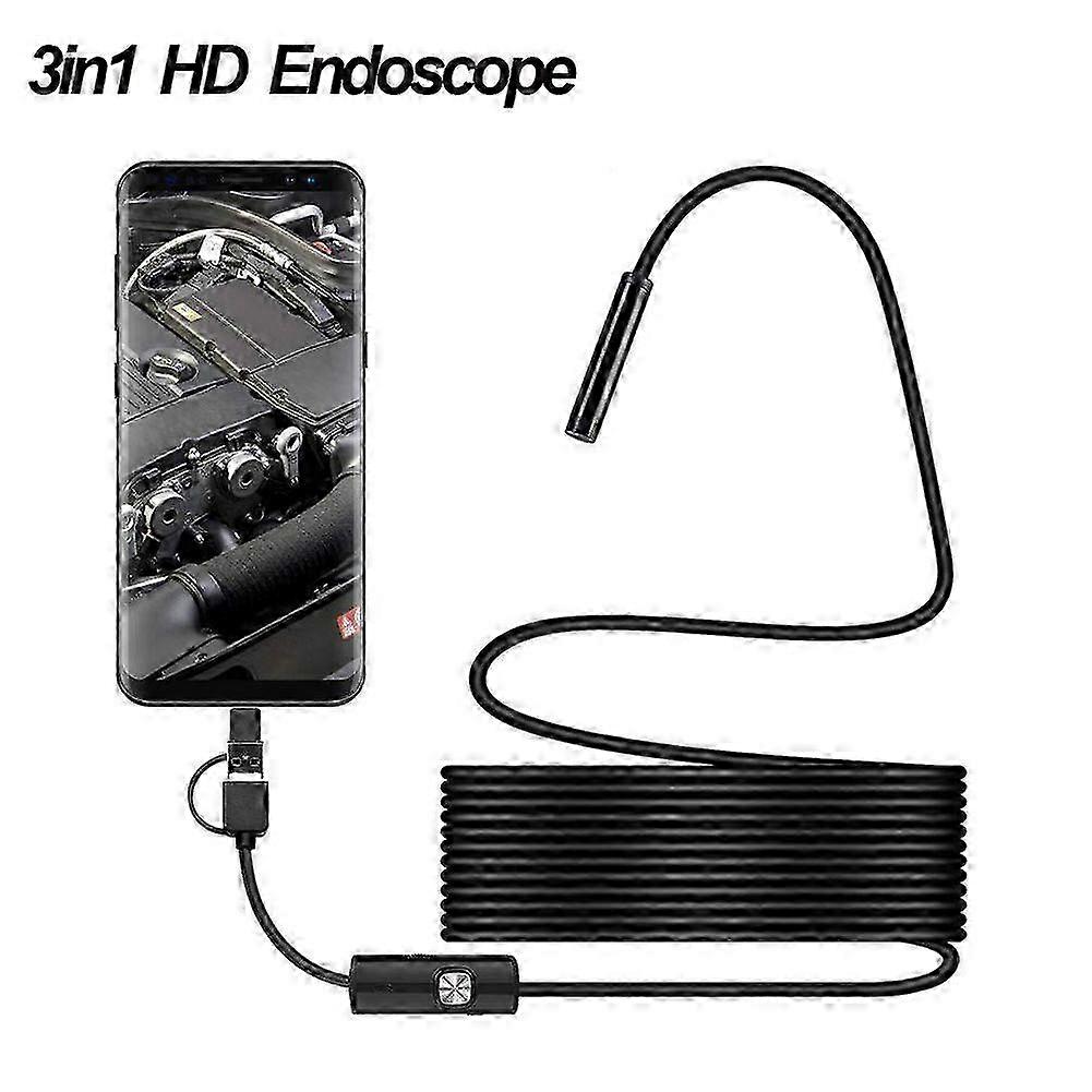 Cord industrial mobile phone endoscope camera 5.5mm lens Android computer Type-c/USB interface (1m)