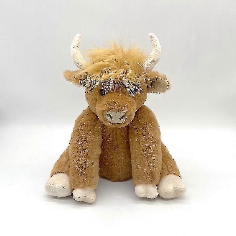 2025 Scottish Handmade Highland Cattle, Highland Cow Stuffed Animal Plush Toy