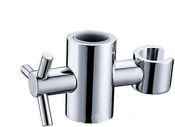 Replacement Shower Head Holder for Sliding Bar - Adjustable Height & Angle - Solid Brass - Silver - 24mm