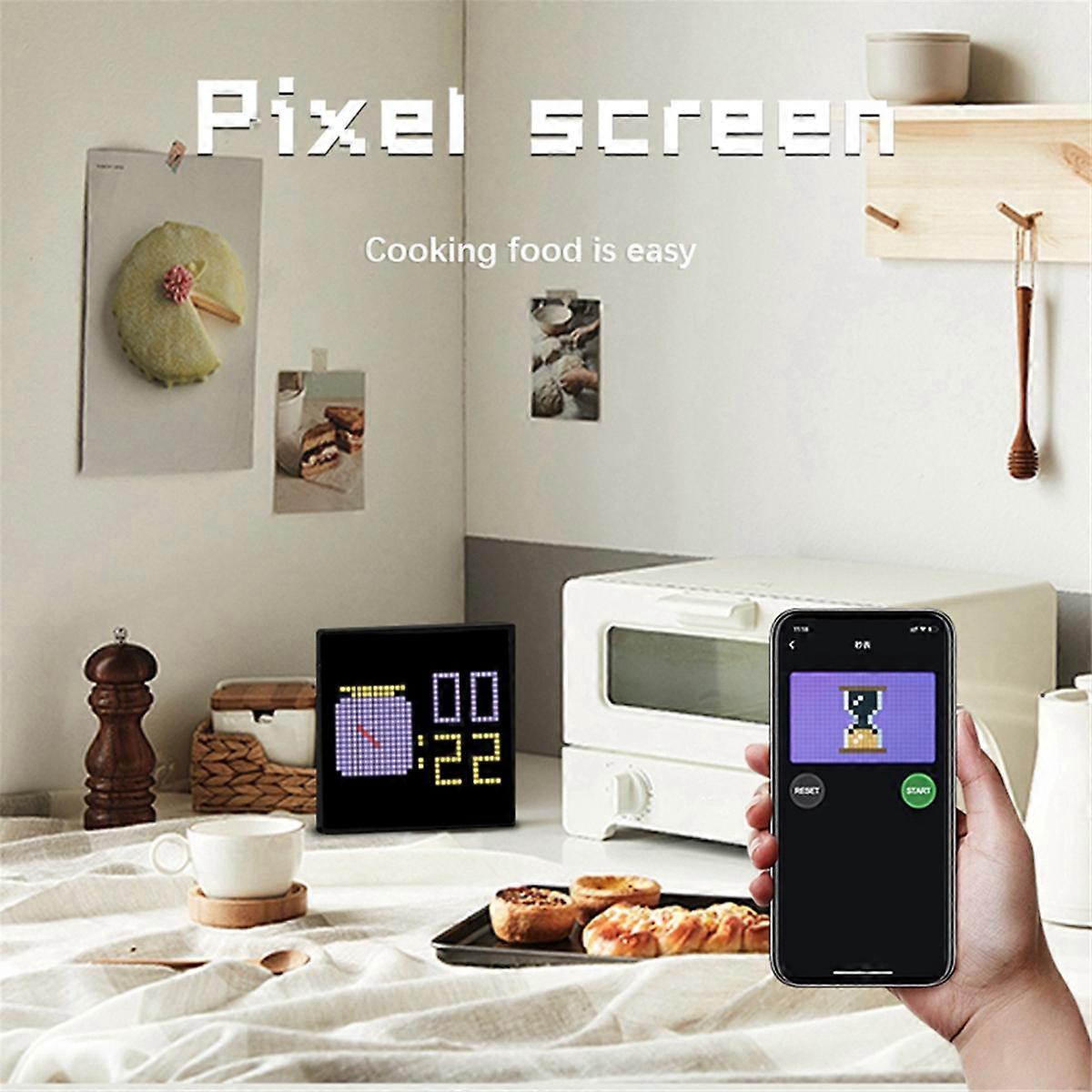 LED Pixel APP Cellphone Control Display 32X32 Programmable Night Light LED Screen Pixel Screen Bedside Light EU Plug