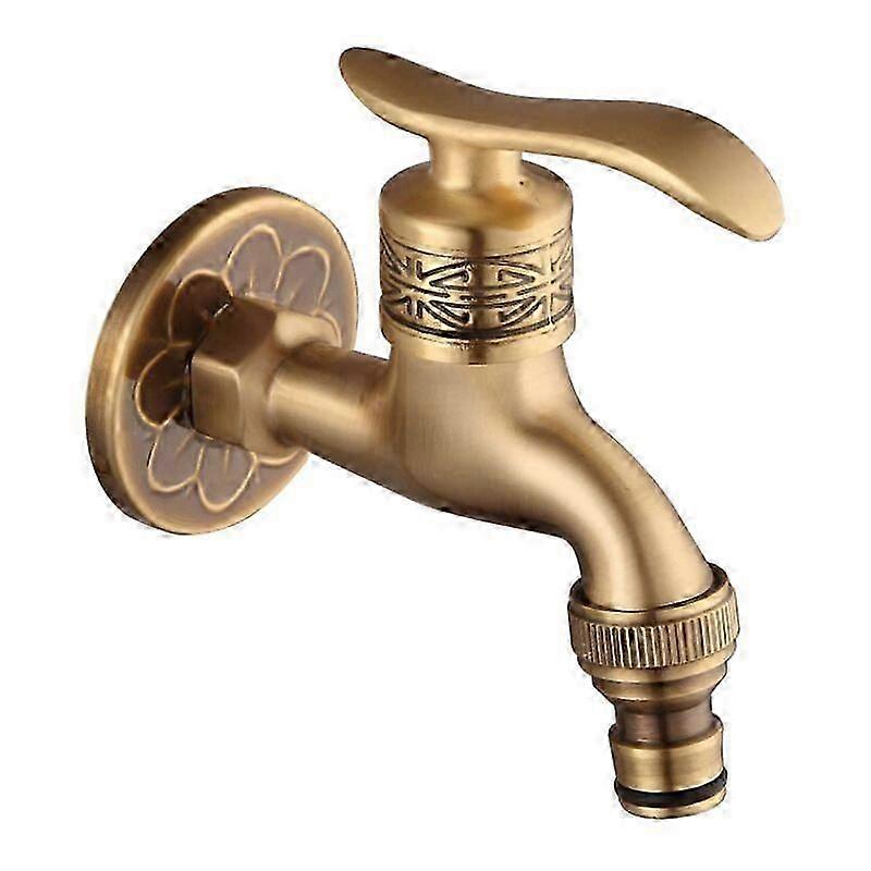 Antique Brass Finished Wall Mounted Faucet