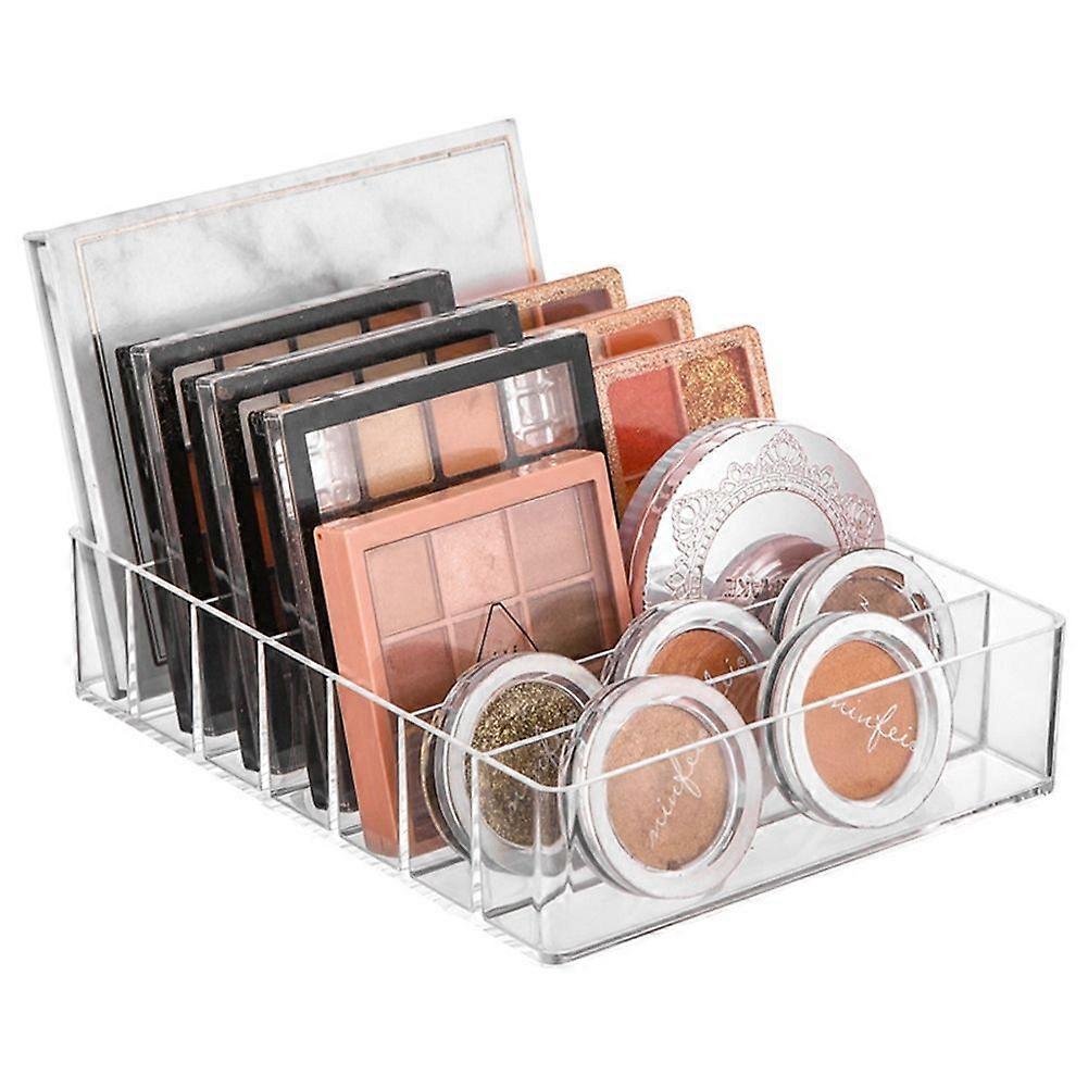 Makeup Organizer, Compact Makeup Palette Organize, 7 Sections Cosmetics Storage Box for Bathroom Co