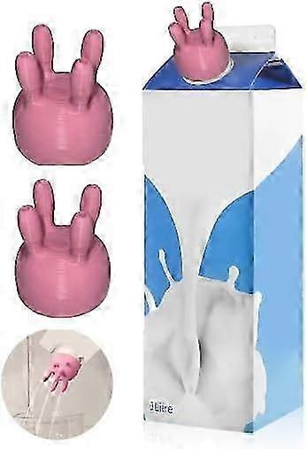 مضحك صب زجاجة الحليب غطاء لكرتون حليب الضرع البقر