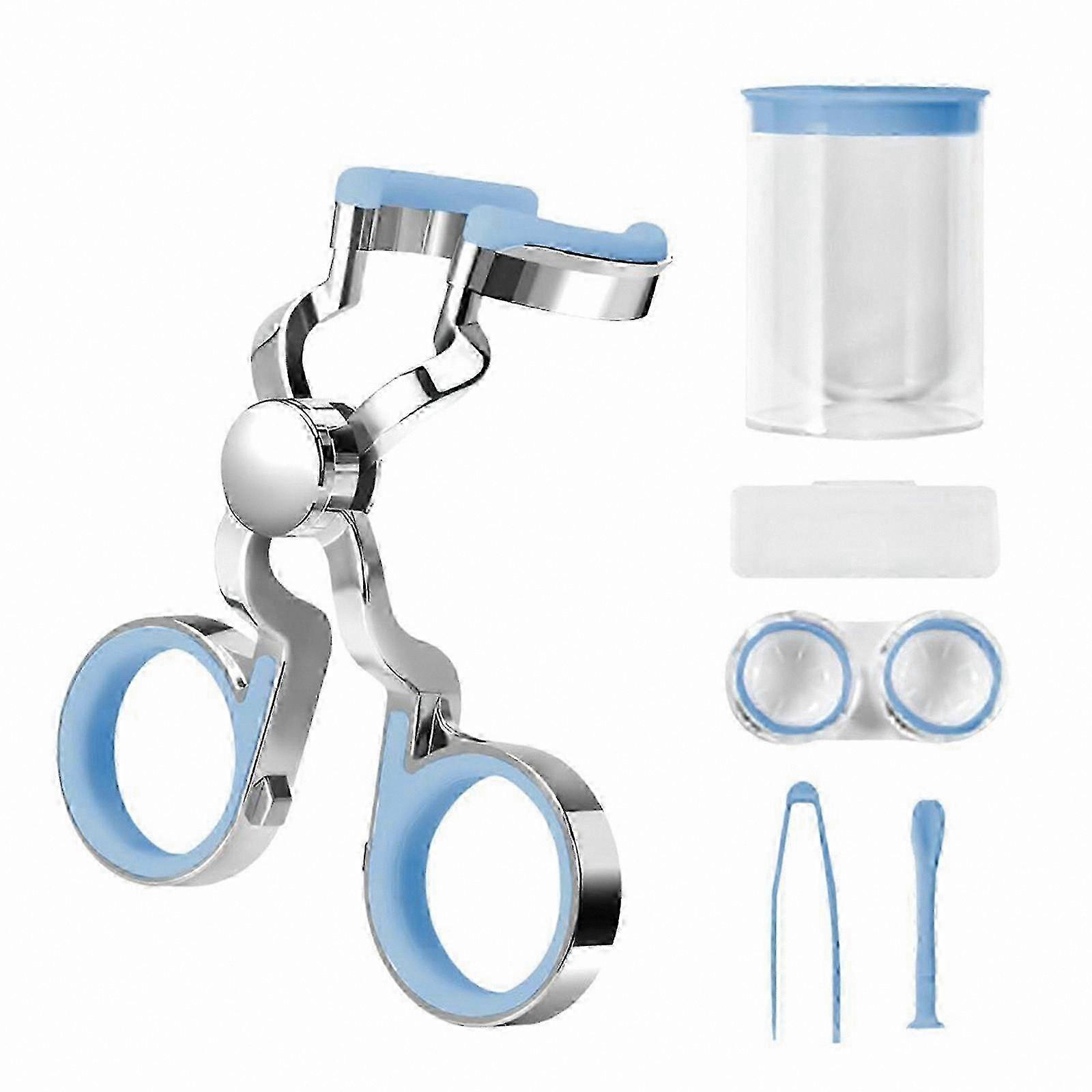 Contact Lens Applicator Tool with Eyelid Stretcher and Storage Case for Easy Application