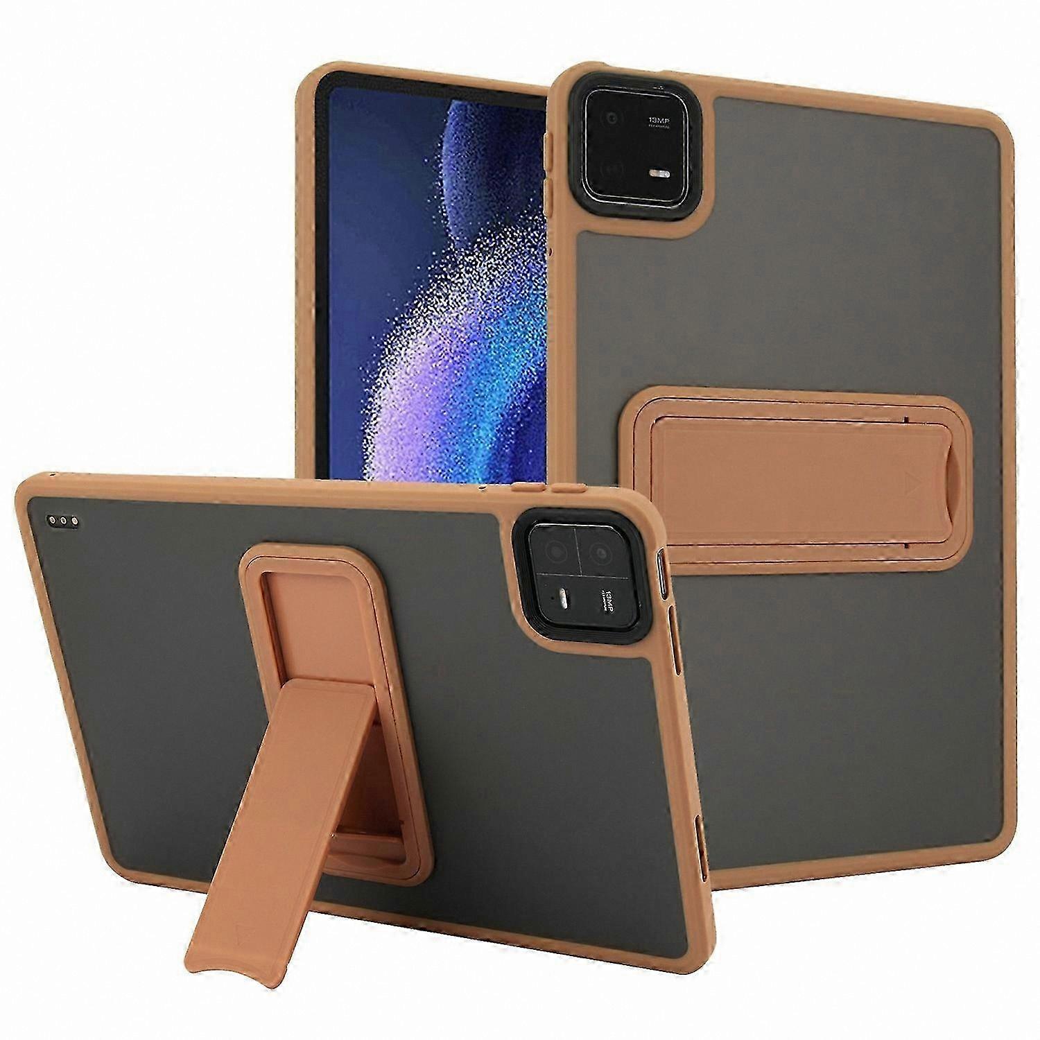 Kickstand Case for 6/6 Pro Tablet - TPU+PC Material, Skin-Touch Cover, Grey