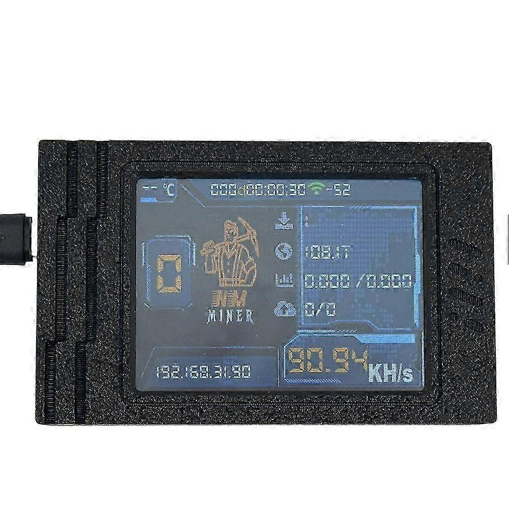 Nerdminer BTC Mining Miner 92KH/S, Upgrade with 2.8-inch Color Screen, Bitcoin Lottery Solo Miner - Compatible with BTC