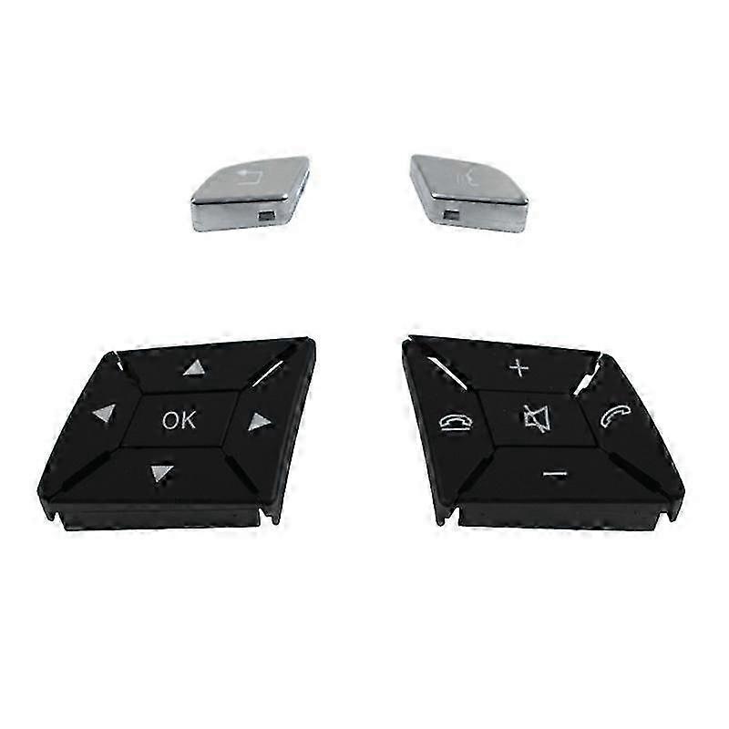 W204 W212 W218 Car Steering Wheel Control Menu Switch Button Cover Volume for C E A Class W156 W246 Silver