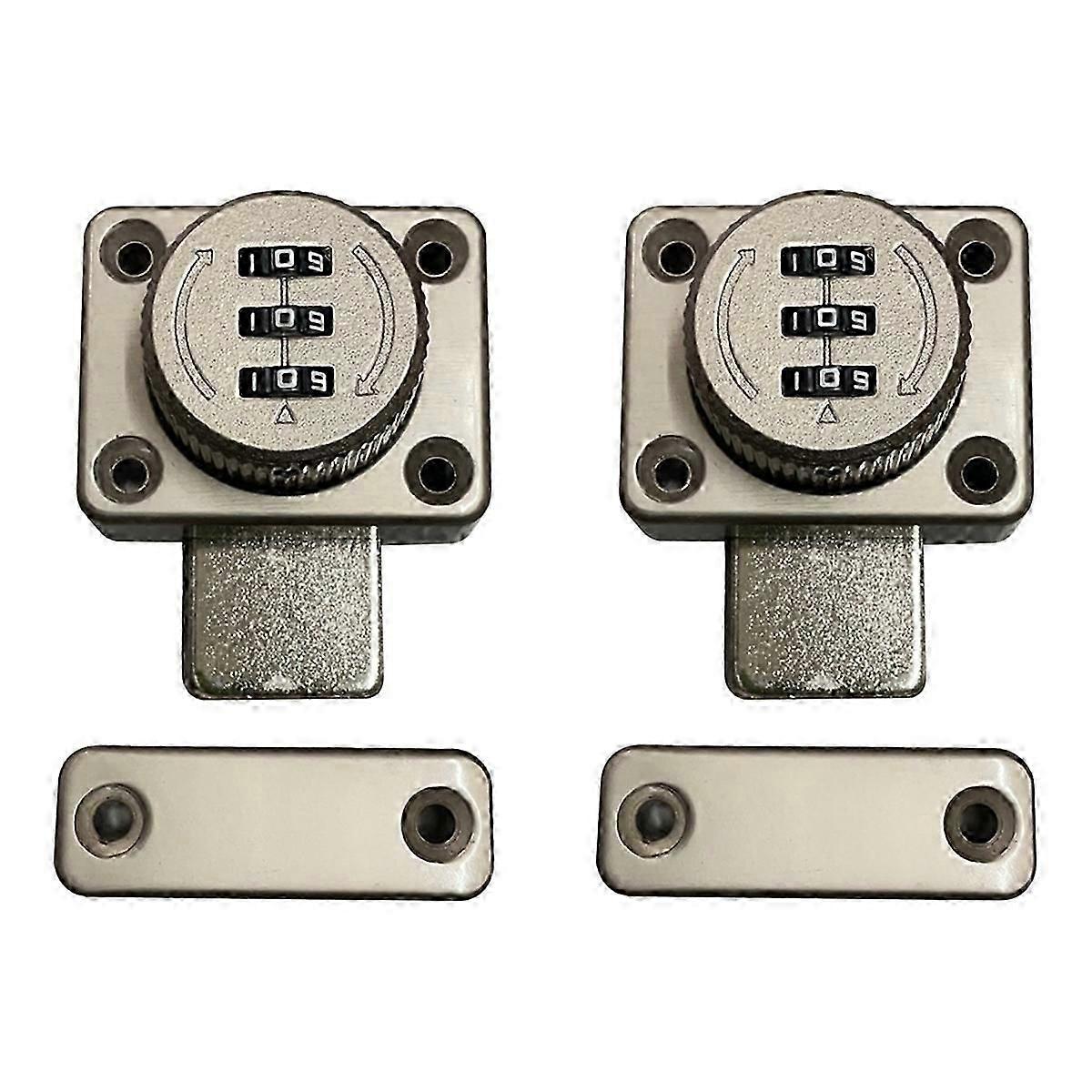 2Pcs No PunchingCombination Lock Open Door Lock Room Door Ecurity