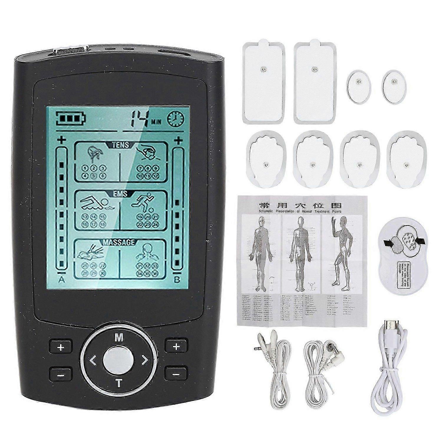 2025 Latest Model TENS Electronic Stimulator Dual Channel 36 Modes 20 Levels S...