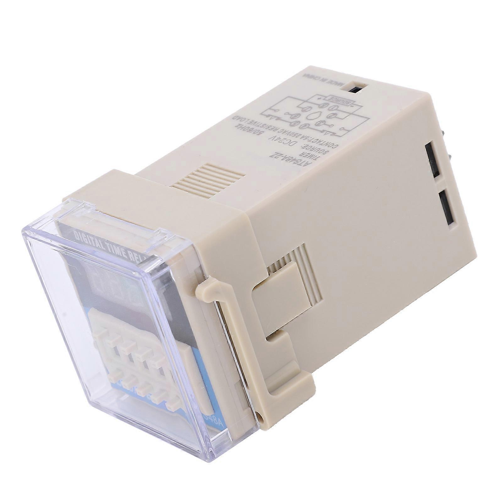 ATS48A-2Z LED Digital Time Relay DC24V, AC220V 5A, 0.01s–99h Delay