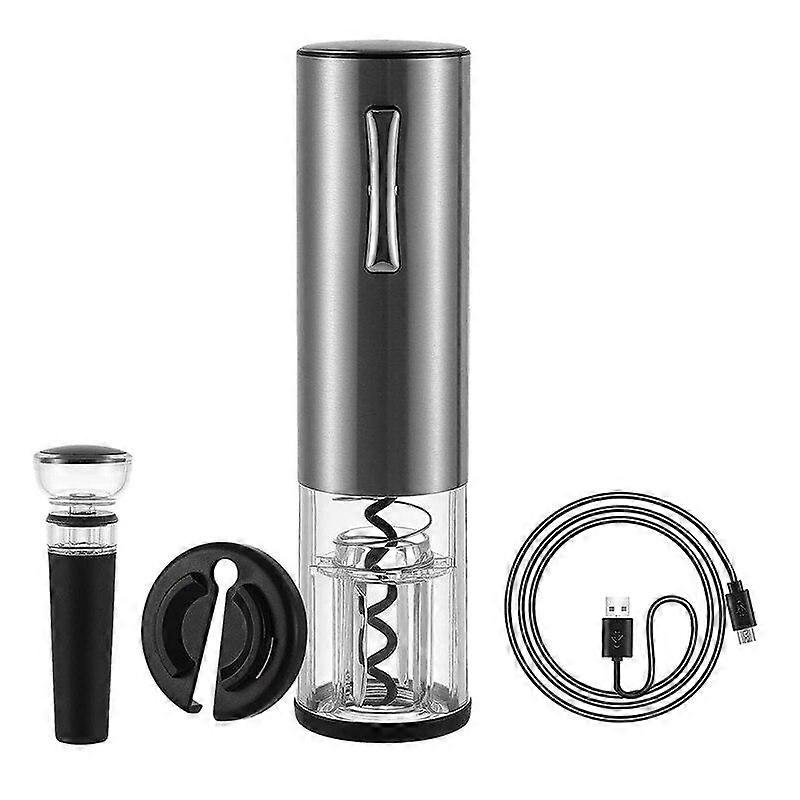 Electric Wine Opener Set Automatic Wine Bottle Opener Screwpull Corkscrew Rechargeable USB
