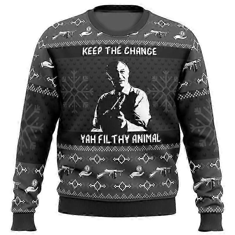 סתיו וחורף חג מולד שמח לבד סוודר חג המולד מכוער אנימה מצוירת נשים גברים חולצות סוודר סווטשירט קפוצ'ון